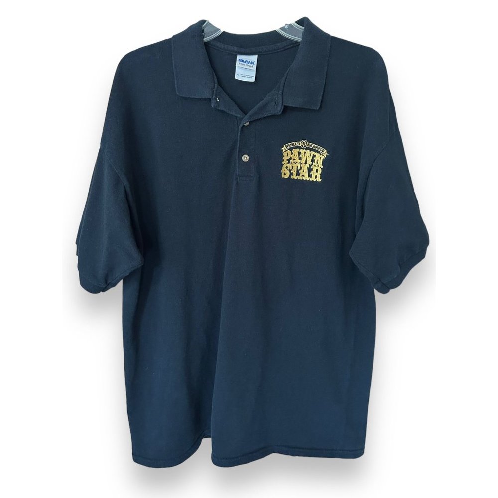 Pawn Star Embroidered Black Polo Shirt